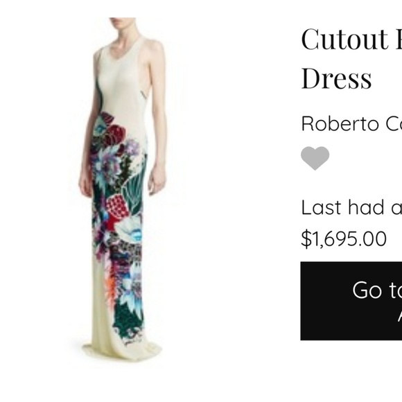 Roberto Cavalli Dresses & Skirts - Roberto Cavalli cut out floral maxi dress